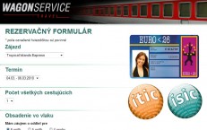 rezervačný formulár pre Wagonservice