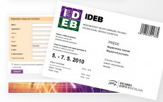 elektronické registrácie na IDEB 2010